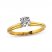 Diamond Solitaire Ring 1/2 carat Round-Cut 14K Yellow Gold
