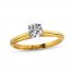 Diamond Solitaire Ring 1/2 carat Round-Cut 14K Yellow Gold