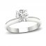 Lab-Created Diamonds by KAY Solitaire Ring 3 ct tw Round-cut 14K White Gold