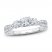 Three-Stone Diamond Engagement Ring 1 ct tw Round-Cut 14K White Gold