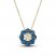 Le Vian Diamond & Sapphire Necklace 1/15 ct tw Diamonds 14K Honey Gold