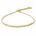 Textured Bead Bolo Bracelet 14K Yellow Gold