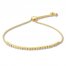 Textured Bead Bolo Bracelet 14K Yellow Gold