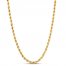Men's Hollow Rope Chain 2.9-3.0mm 14K Yellow Gold 20"