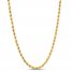 Men's Hollow Rope Chain 2.9-3.0mm 14K Yellow Gold 20"