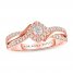 Adrianna Papell Diamond Engagement Ring 1/4 ct tw 14K Rose Gold