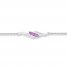 Amethyst Anklet Sterling Silver