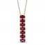 Le Vian Rhodolite Necklace 14K Strawberry Gold 18"