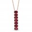 Le Vian Rhodolite Necklace 14K Strawberry Gold 18"