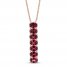 Le Vian Rhodolite Necklace 14K Strawberry Gold 18"