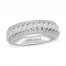 Neil Lane Premier Diamond Anniversary Ring 1-1/4 ct tw Marquise/Round-Cut 14K White Gold