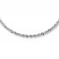 Rope Necklace 14K White Gold 22" Length