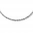 Rope Necklace 14K White Gold 22" Length