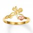 Angel & Heart Ring 14K Two-Tone Gold