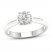 Diamond Solitaire Engagement Ring 1/2 ct tw Round-cut 10K White Gold