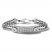 Bulova Double-Chain ID Bracelet Stainless Steel 8.5"