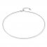 Adjustable Chain Necklace 14K White Gold 16"-20" Length