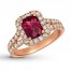 Le Vian Rhodolite Garnet Ring 1 ct tw Nude Diamonds 14K Gold