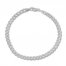 8.5" Curb Chain Bracelet 14K White Gold Appx. 3.7mm
