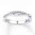 Midi Ring 1/20 ct tw Diamonds Sterling Silver