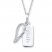 "Faith" Diamond Angel Wing Necklace 1/20 ct tw Sterling Silver