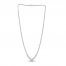 Diamond Riviera Necklace 3 ct tw Round-Cut 10K White Gold 17"