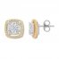 Previously Owned Diamond Earrings 1/3 ct tw Round-cut 10K Two-Tone Gold