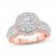 Diamond Engagement Ring 1-3/4 ct tw Round-cut 14K Two-Tone Gold