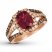 Le Vian Rhodolite Garnet Ring 7/8 ct tw Diamonds 14K Gold