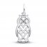 Owl Charm Sterling Silver