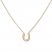 Horseshoe Necklace 14K Yellow Gold 16"-18" Adjustable
