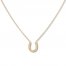 Horseshoe Necklace 14K Yellow Gold 16"-18" Adjustable