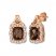 Le Vian Chocolate Quartz Earrings 7/8 ct tw Diamonds 14K Gold
