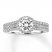 Diamond Engagement Ring 1-1/4 ct tw Round-cut 14K White Gold