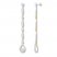 Diamond Drop Earrings 1/2 ct tw Sterling Silver/10K Yellow Gold