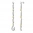 Diamond Drop Earrings 1/2 ct tw Sterling Silver/10K Yellow Gold