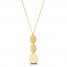 Graduated Oval Necklace 10K Yellow Gold 18"