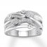 Diamond Ring 1/2 ct tw Round-cut 10K White Gold