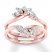 Diamond Enhancer Ring 3/4 ct tw 14K Rose Gold