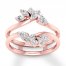 Diamond Enhancer Ring 3/4 ct tw 14K Rose Gold