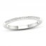 Diamond Wedding Band 1/15 ct tw Round-cut 10K White Gold