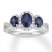 Neil Lane Sapphire Engagement Ring 1/2 ct tw Diamonds 14K Gold