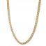 Square Link Necklace 10K Two-Tone Gold 24" Length