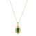 Le Vian Emerald Necklace 1/15 ct tw Diamonds 14K Honey Gold 18"
