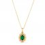 Le Vian Emerald Necklace 1/15 ct tw Diamonds 14K Honey Gold 18"
