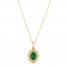 Le Vian Emerald Necklace 1/15 ct tw Diamonds 14K Honey Gold 18"