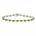 Peridot Bracelet Oval-cut Sterling Silver