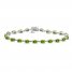 Peridot Bracelet Oval-cut Sterling Silver