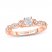 Adrianna Papell Diamond Engagement Ring 3/8 ct tw 14K Rose Gold
