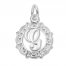 Letter G Charm Sterling Silver